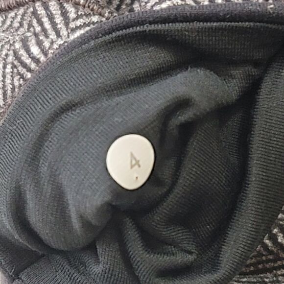 Lululemon Wunder Under Pant Tweed Giant Herringbone Black W5H03S Size 4 - Picture 11 of 12